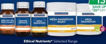 Terry White Ethical Nutrients offer