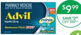 Terry White Advil Minis 200mg - 40 offer