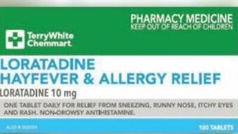 Terry White TerryWhite Chemmart Loratadine 10mg 100 Tablets offer