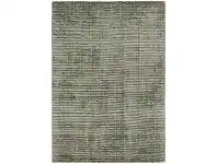 LivingStyles Elements Hand Knotted Wool Rug, 200x300cm, Green offer