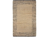 LivingStyles Mahal Handmade Reversible Jute & Cotton Rug, 190x280cm, Black offer