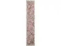 LivingStyles One of A Kind Petra Hand Knotted Wool Maimana Kilim Runner Rug, 477x80cm offer