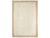 LivingStyles Hampton II Reversible Jute Rug, 150x220cm, Pearl offer