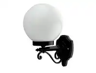Italian Made Siena Small Aluminium IP43 Exterior Wall Light - Black