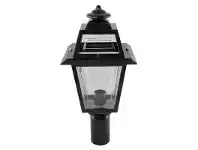 LivingStyles Italian Made Avignon Aluminium IP43 Exterior Post Lantern - Black offer