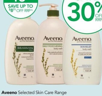 Terry White Aveeno Selected Skin Care Range offer