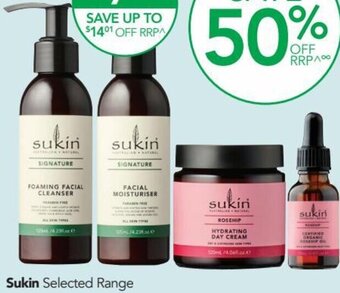 Terry White Sukin Selected Range offer
