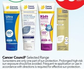 Cancer Council Selected Range