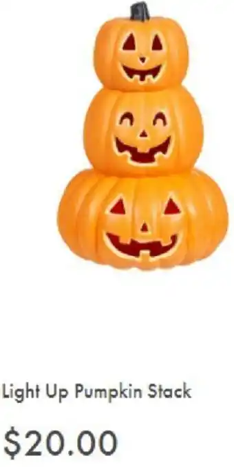 The Reject Shop Light Up Pumpkin Stack offer