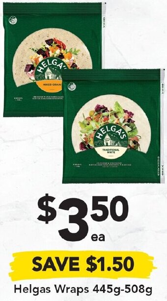 Drakes Helgas Wraps 445g-508g offer