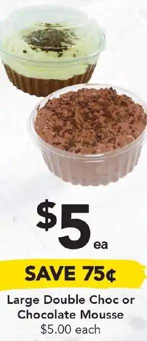 Drakes Large Double Choc or Chocolate Mousse offer