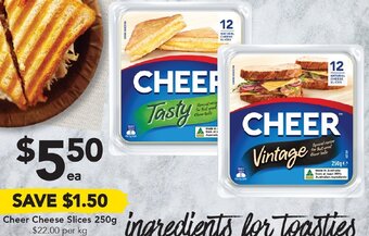 Drakes Cheer Cheese Slices 250g offer