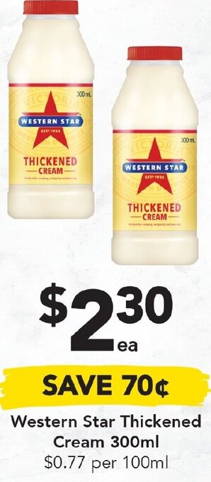Drakes Western Star Thickened Cream 300ml offer