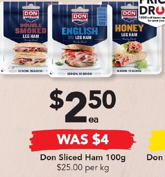 Drakes Don Sliced Ham 100g offer