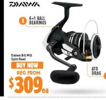 Anaconda Daiwa bg mq spin reel offer