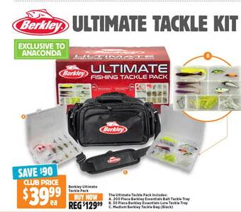 Anaconda Berkley ultimate tackle pack offer