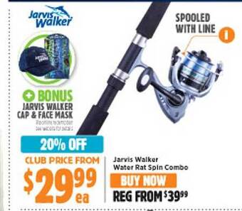 Anaconda Jarvis walker water rat spin combo offer