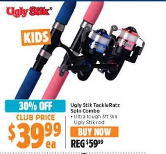 Anaconda Ugly stik tackleratz spin combo offer