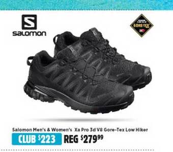 Anaconda Salomon men's & women's xa pro 3d v8 gore-tex low hiker offer