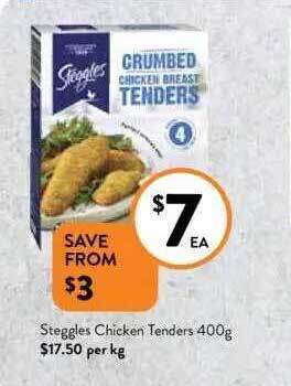 Foodworks Steggles chicken tenders offer