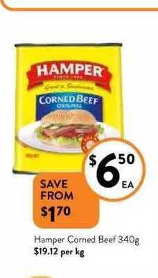 Foodworks Hamper corned beef offer