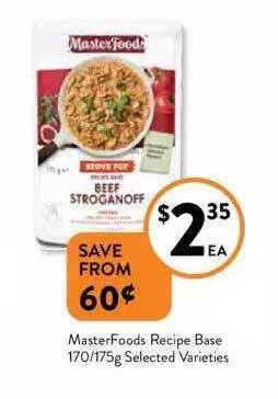 Foodworks Masterfoods recipe base offer