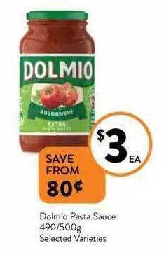 Foodworks Dolmio pasta sauce offer