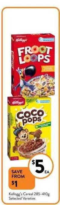 Foodworks Kellogg's cereal offer