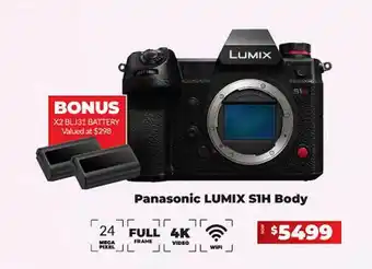 Camera House Panasonic lumix s1h body offer
