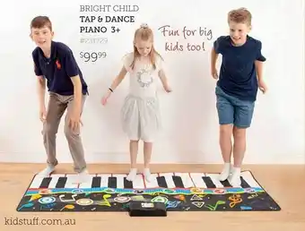 Kidstuff Bright child tap & dance piano 3+ offer