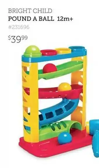 Bright child pound a ball 12m+