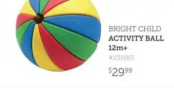 Kidstuff Bright child activity ball 12m+ offer