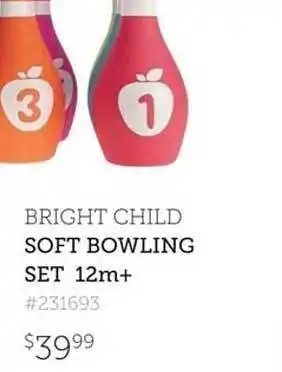 Kidstuff Bright child soft bowling set 12m+ offer