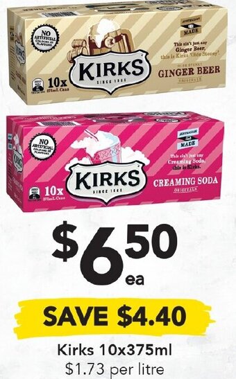 Drakes Kirks 10x375ml offer