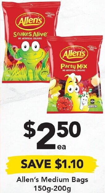 Drakes Allen's Medium Bags 150g-200g offer