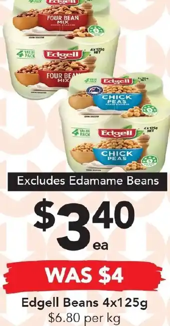 Drakes Edgell Beans 4x125g offer