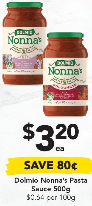 Drakes Dolmio Nonna's Pasta Sauce 500g offer