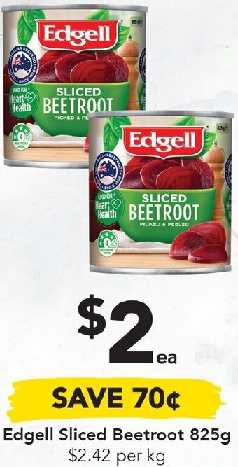 Drakes Edgell Sliced Beetroot 825g offer