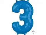 The Party People Shop Balloon - 66 cm Foil Number Blue offer