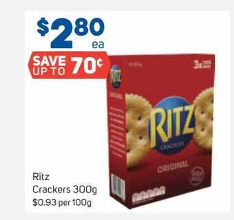 Foodland Ritz crackers offer
