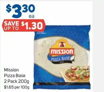 Foodland Mission pizza base 2 pack offer