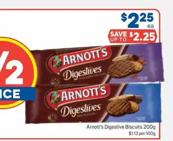 Foodland Arnott's digestive biscuits offer