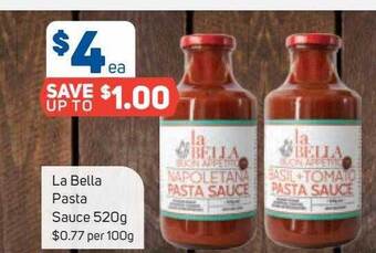 Foodland La bella pasta sauce offer