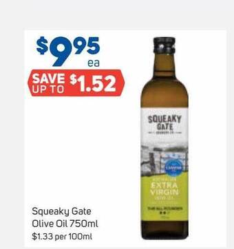 Foodland Squeaky gate olive oil offer