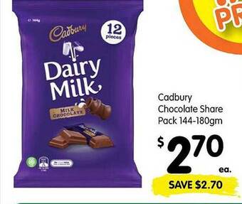 Spar Cadbury chocolate share offer