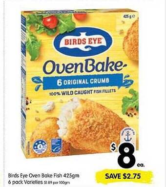 Spar Birds eye oven bake fish offer