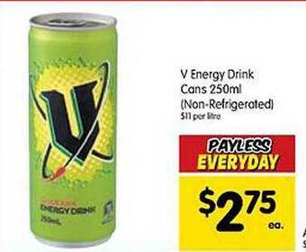 Spar V energy drink offer