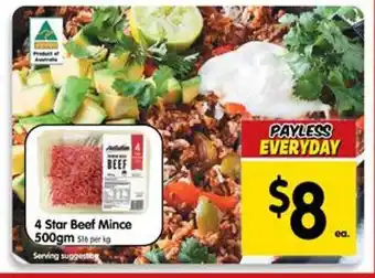 4 star beef mince