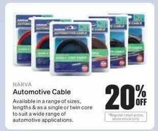 SuperCheap Auto Narva automotive cable offer