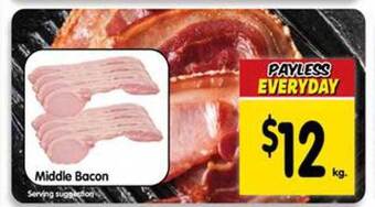Spar Middle bacon offer